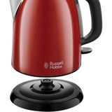 RUSSELL HOBBS Wasserkocher Colours Plus rot 24992-70, 1 l, 2400 W