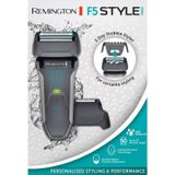 Remington Foliescheerapparaat Style Series F5 (Incl. 3-dagen-baard Opzetstuk, 100% Waterdicht, Snoerloos) Scheren, Elektrisch Scheerapparaat F5000