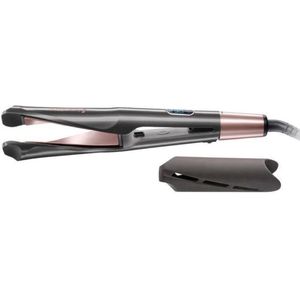 Curl & Straight Confidence - Stijltang - Zwart - 2-in-1 Ontwerp