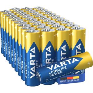 Varta Longlife Power AA, Einwegbatterie, LR06, Alkali, 1,5 V, 4 Stück(e), Blau, Mehrfarbig