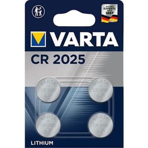 Varta - CR2025 3V Lithium Knopfzelle - 4er Blister