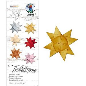 Ludwig Bähr Faltstreifen Fröbelsterne 130g/qm 1,5x50cm VE=80 Stück gol