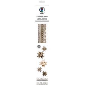 Ludwig Bähr Faltstreifen Fröbelsterne 2 Größen Kraftpapier silber/weiß