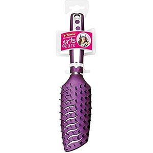 TITANIA föhnborstel, paars, nylon en echte haren, per stuk verpakt (1 x 94 g)