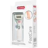 Titania - Voetvijl - Wit - Inclusief 2 Schuurkoppen en Opbergtas