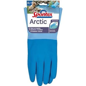 Spontex Arctic Werkhandschoenen, voor grof werken bij vocht en kou, waterdicht en duurzaam, van natuurlijke latex, maat XXL, 1 paar