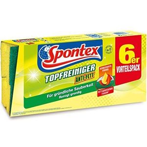 Spontex pannenreiniger anti-vet, 1 voordeelverpakking - vetafstotende vezels