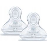 NUK - First Choice+ Flessenspeen - Silicone - 2 Stuks