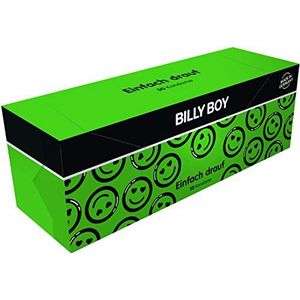 Billy Boy 11133055 Einfach Drauf Condooms, Gemakkelijk Afrollen En Comfortabele Pasvorm, Transparant, 50 Stuks