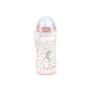NUK Disney Bambi Kiddy Cup met harde drinktuit, 300 ml, lekvrij, vanaf 12 maanden, BPA-vrij, roze, 1 stuk