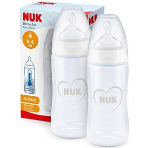 NUK First Choice+ Twin Set, 2 x 300 ml flessen