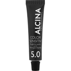 Alcina - Kleurgevoelige Wenkbrauw- en Wimperverf - 5.0 Hellbraun - Tube 17 ml