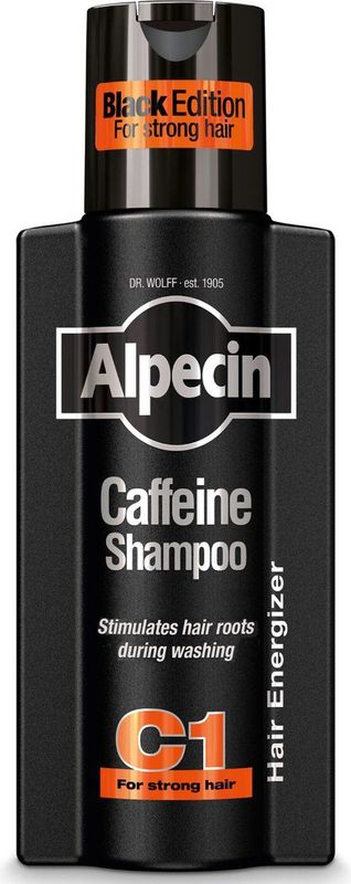 Alpecin - C1 - Shampoo - Zwart - Cafeïne - Voor Haaruitval