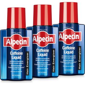 Alpecin Cafeïne Liquid Hair Tonic 3x 200ml | Voorkomt haaruitval en ondersteunt de haargroei | Voor alle haar en hoofdhuid types