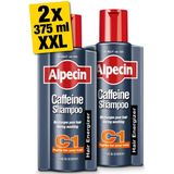 Alpecin Cafeïne Shampoo C1 2x 375ml | Voorkomt en Vermindert Haaruitval | Natuurlijke Haargroei Shampoo voor Mannen