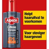 Alpecin Cafeïne Shampoo C1 3x 250ml | Voorkomt en Vermindert Haaruitval | Natuurlijke Haargroei Shampoo voor Mannen