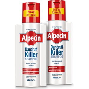 Alpecin Dandruff Killer Anti Roos Shampoo 2x 250ml | Effectief verwijdert en voorkomt roos