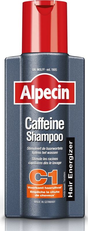 Alpecin Cafeïne Shampoo C1 250ml | Voorkomt en Vermindert Haaruitval | Natuurlijke Haargroei Shampoo voor Mannen