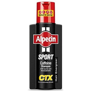 Alpecin Sport Cafeïne Shampoo CTX met Taurine 1x 250ml | Natuurlijke haargroei voor mannen | Energizer voor sterk haar | Haarverzorging voor mannen Made in Germany