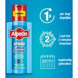 Alpecin Hybrid Shampoo 250ml | Natuurlijke haargroei shampoo voor gevoelige en droge hoofdhuid