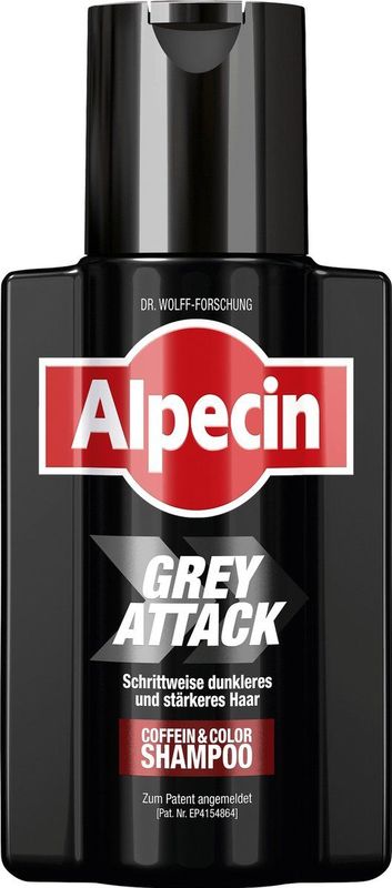 Alpecin Grey Attack Shampoo - 200 ml - Geleidelijke Haarverduistering