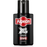 Alpecin Grey Attack Cafeïne & Kleur Shampoo voor Mannen 1x 200ml | Geleidelijk donkerder en voller haar | Natuurlijk ogend kleureffect voor zichtbaar minder grijs haar | Tegen dunner wordend haar