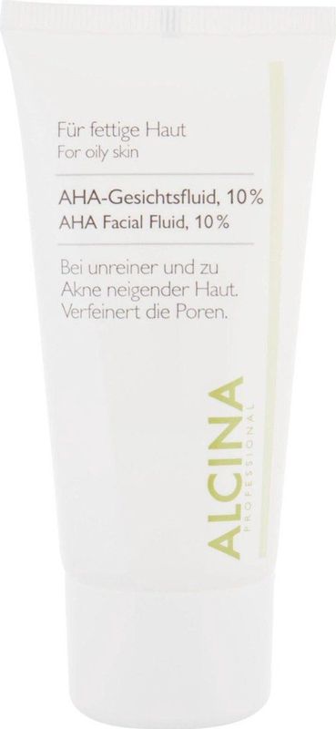 ALCINA - Aha Gezichtsfluid 10% - 50 ml - Voor Vette Huid