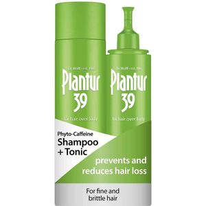 Plantur 39 Cafeïne Shampoo en Tonic set voorkomt en vermindert haaruitval | Voor fijn broos haar