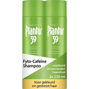 Plantur 39 Cafeïne Shampoo voorkomt en vermindert haaruitval 2x 250ml | Voor gekleurd en gestrest haar