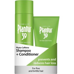 Plantur 39 Cafeïne Shampoo en Conditioner set voorkomt en vermindert haaruitval | Voor fijn broos haar