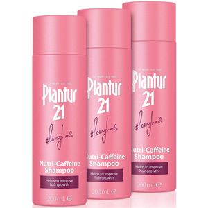 Plantur 21 #longhair Cafeïne Shampoo voor Lang en Glanzend Haar 3x 200ml | Verbetert de Haargroei en Herstelt Gestresst Haar
