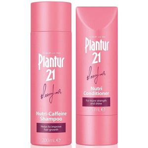 Plantur 21 #longhair Shampoo en Conditioner Set voor Lang en Glanzend Haar | Verbetert de Haargroei en Herstelt Gestresst Haar