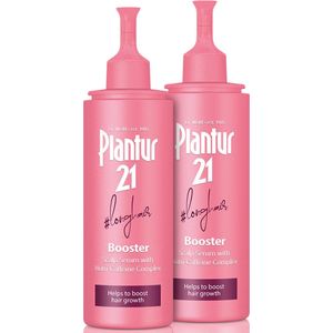 Plantur 21 #longhair Booster voor Lang en Glanzend Haar 2x 125ml | Hair Serum Boosts Hair Growth | Geen Siliconen Geen Parabenen