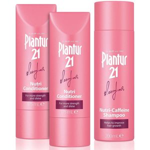 Plantur 21 #longhair Shampoo en Conditioner Set voor Lang en Glanzend Haar | Verbetert de Haargroei en Herstelt Gestrest Haar