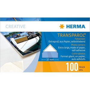 HERMA Fotoecken Transparol extra groß 2er-Streifen VE=100 Stück