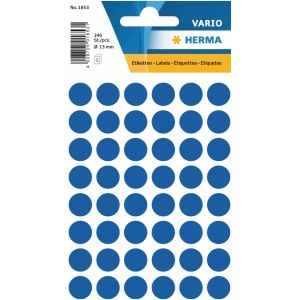 Vielzweck-Etiketten 13mm dunkelblau VE=240 St&#252;ck