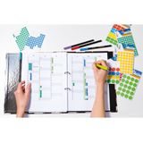 HERMA - 1884 - Etiket - Fluor Geel - 100 Stuks - Rond