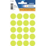 HERMA - 1884 - Etiket - Fluor Geel - 100 Stuks - Rond