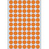 Herma 2234 Universele Etiketten Ø 13mm Fluor Oranje - 1848 st.