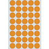 HERMA 2254 multifunctionele etiketten/markeerpunten rond (Ø 19 mm, 24 vellen, papier, mat, geperforeerd) zelfklevend, permanente markering stippen voor handschrift, 960 puntstickers, fel oranje
