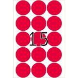 HERMA - 2276 - Etiketten - Fluor Rood - 32mm - 360 Stuks