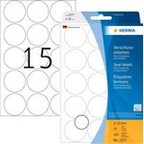 HERMA - 2277 - Sluitetiketten - Transparant - Polyesterfolie - 240 Stuks