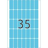 HERMA 2353 multifunctionele etiketten mini (12 x 30 mm, 32 velles, papier, mat) zelfklevend, permanent klevende huishoudelabels voor handschrift, 1,120 stickers, blauw