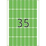 HERMA 2355 Etiketten - Groen - Papieren Labels - 12 x 30 mm - 1120 Stuks