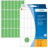 Etiket herma 2365 13x40mm groen 896stuks