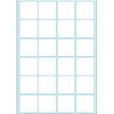 HERMA - Etiketten 2460 - Klevend Wit - 24 x 24 mm - 32 Vellen à 24 Etiketten