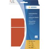 Herma 2492 Univers. Etiket bureauverp. 52x82mm Rood - 128 etiketten