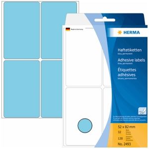 ETIKET HERMA 2493 52X82MM BLAUW