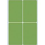 HERMA 2495 multifunctionele etiketten groot (52 x 82 mm, 32 velles, papier, mat) zelfklevend, permanent klevende huishoudetiketten voor handschrift, 128 stickers, groen