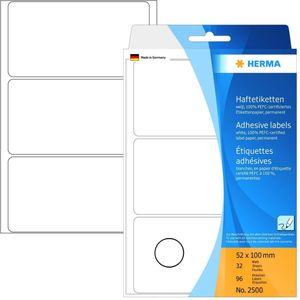 HERMA Vielzweck-Etiketten 52x100mm weiß VE=96 Stück